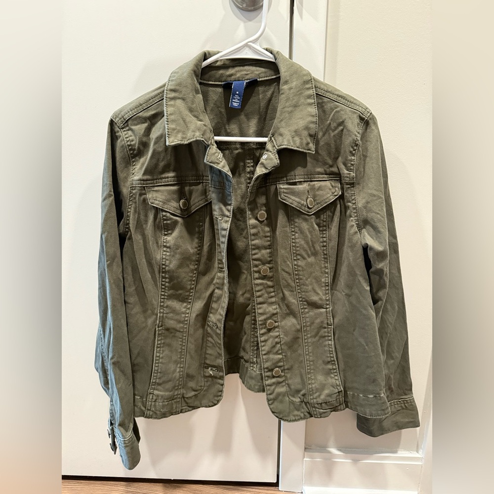 Charter Club utility jacket in dark green